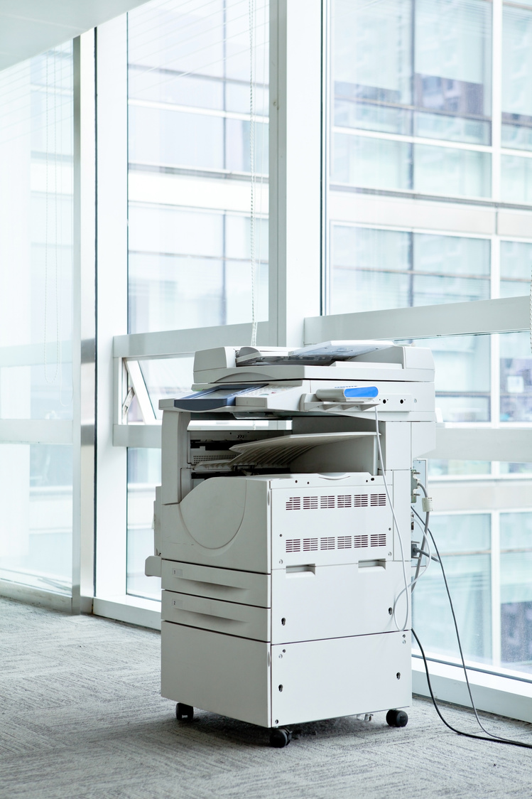 copier in an office floor